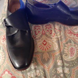 Johnston & Murphy 12 black men's leather loafers